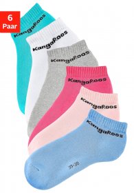 KangaROOS Sneakersocken Packung, 6 Stk. tlg. mit Frottee innen
