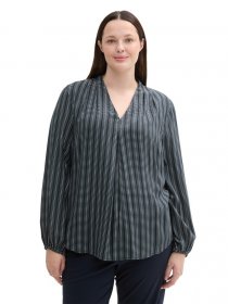 TOM TAILOR PLUS Langarmbluse mit Muster