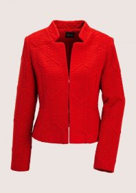 MADELEINE Jackenblazer »Kurzjacke Eleganter Jerseyblazer im Zopf-Design« Markantes Zopf-Design