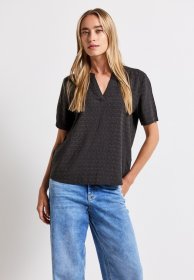 STREET ONE Kurzarmbluse aus softer Viskose