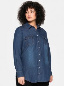 Sheego Jeansbluse