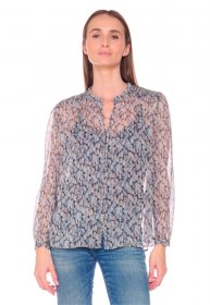 Le Temps Des Cerises Klassische Bluse »MACLEAR« mit schönem Allover-Muster