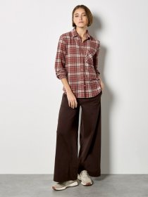 Apricot Hemdbluse »Bluse« mit Karomuster