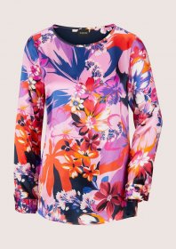 MADELEINE Langarmbluse »Bluse Elegante Seidenbluse mit floralem Print«