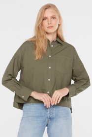 SENSES.THE LABEL Langarmbluse mit Seitenschlitze