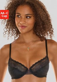 LASCANA Bügel-BH mit dezent transparenter Spitze, Dessous
