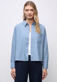 STREET ONE Langarmbluse im Melange Look