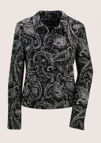 MADELEINE Jackenblazer »Kurzblazer Moderner Businessblazer mit Paisley-Muster« Paisley Design, Naturfarsergarn