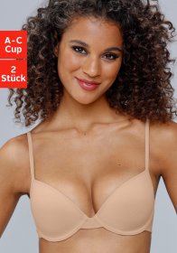 petite fleur Schalen-BH Packung, 2 Stück,mit Bügel, aus Baumwolle