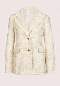 MADELEINE Jerseyblazer »Blazer Bouclé-Blazer mit Fransen-Akzenten«