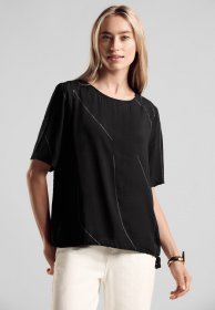 STREET ONE Hemdbluse mit Rundhalsausschnitt