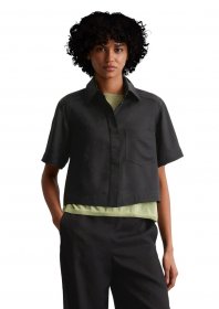 Marc O'Polo Kurzarmbluse »aus Naia™-Twill«