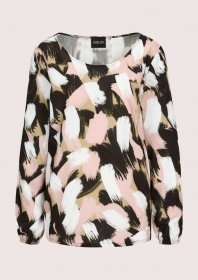 MADELEINE Schlupfbluse »Blusenshirt Viskosebluse mit Unikat-Print« Unikat-Print