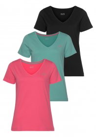 H.I.S T-Shirt »Essential-Basics vielseitig kombinierbar« 3er-Pack zum Vorteilspreis,lockerer Schnitt, 100% Baumwolle, vielen Farben & großen Größen