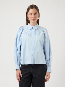Y.A.S Spitzenbluse »YASZIMIA LS SHIRT S. NOOS«