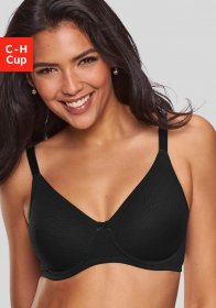 Nuance Minimizer-BH mit Bügel aus gemustertem Jacquard und weichem Trikot