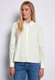 STREET ONE STUDIO Hemdbluse aus reiner Baumwolle