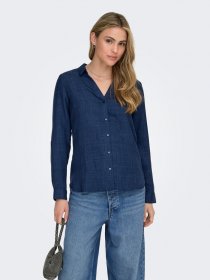 ONLY Hemdbluse »ONLRILLO MELLI LS REG SHIRT WVN«