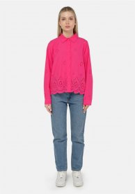 freshlions Klassische Bluse »Kate« 1 mit luftigem Lochmuster