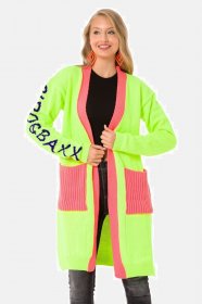 Cipo & Baxx Cardigan »Stickjacke« 1 Stk. Im coolen Neon-Design, WP242