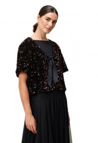 Zero Jackenblazer »Damen mit Pailletten« Bindedetail