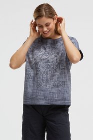 SOCCX Schlupfbluse mit überschnittener Schulter