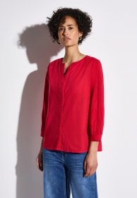 STREET ONE Klassische Bluse aus reiner Baumwolle