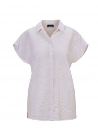GOLDNER Hemdbluse »Kurzgröße Ausbrenner Bluse« Knöpfe