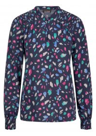 GOLDNER Klassische Bluse »Elegante Satinbluse mit Smok-Details« Smok-Details