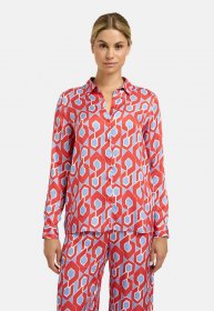Milano Italy Langarmbluse mit All Over Print
