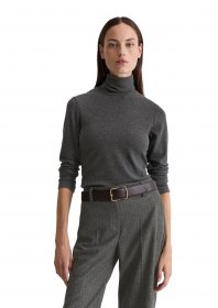 Marc O'Polo Rollkragenshirt regular fit, aus soft geripptem Jersey
