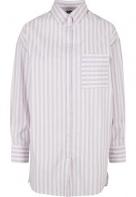 URBAN CLASSICS Klassische Bluse »Urban Classics Damen Ladies Oversized Stripe Shirt«
