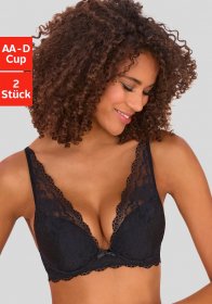 petite fleur Push-up-BH Packung, 2 Stück,mit Bügel, im attraktiven Doppelpack, sexy Dessous