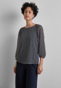 STREET ONE Hemdbluse Rundhalsausschnitt