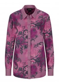 GOLDNER Hemdbluse »Kurzgröße Elegante Satinbluse mit Paisley-Design« Paisley-Patchdessin