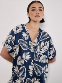 Apricot Druckbluse »Bluse« mit V-Ausschnitt