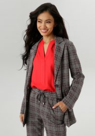 Aniston SELECTED Jerseyblazer mit klassischem Karomuster
