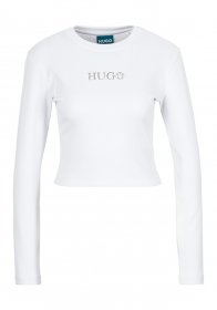 HUGO Langarmshirt »Della« mit Rundhalsausschnitt