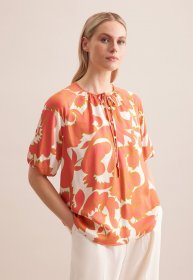 seidensticker Shirtbluse »Schwarze Rose« 1/2 Rundhals Paisley