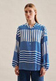 seidensticker Klassische Bluse »Schwarze Rose« Tunika Streifen platziert