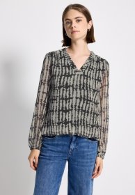 STREET ONE STUDIO Chiffonbluse mit grafischem Muster