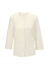GOLDNER Jackenblazer »Kurzgröße Bequeme Kleiderjacke mit Struktur« Eingefasste Innennähte