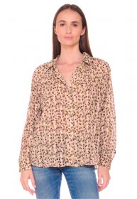 Le Temps Des Cerises Klassische Bluse »TALOU« im angesagten Leo-Design