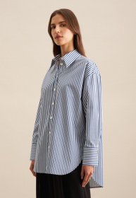 seidensticker Longbluse »Schwarze Rose« Langarm Kragen Streifen