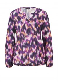GOLDNER Klassische Bluse »Kurzgröße Bluse« Tunika-Ausschnitt