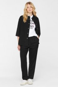 SENSES.THE LABEL Kurzarmbluse aus Feincord
