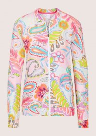 MADELEINE Langarmbluse »Blouson Farbenfrohe Print-Jacke aus Viskose« Blouson mit Alloverdruck