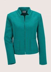 MADELEINE Jackenblazer »Kurzblazer Stilvoller Businessblazer mit Stehkragen« Struckturjersey