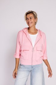 Zhrill Sweatblazer »HARIKE« mit Kapuze und Kordelzug, mit Klappentaschen, normale Passform