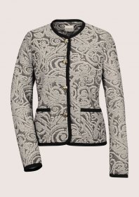 MADELEINE Jackenblazer »Blazer Kragenloser Kurzblazer, Rundhals«